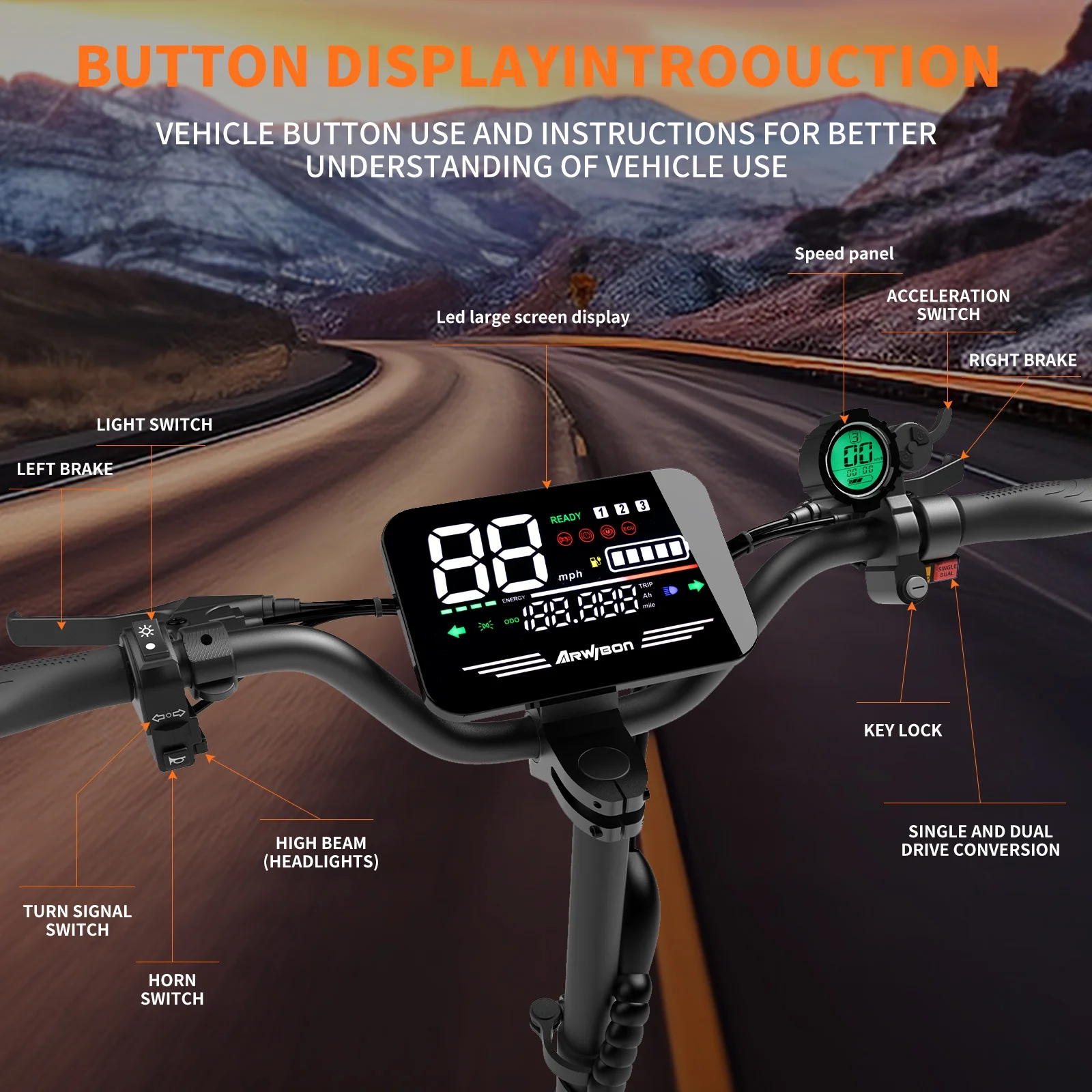 Patinete Eléctrico Arwibon 560 - 60V 5600W Dual Motor Electric Scooter reseña y precio
