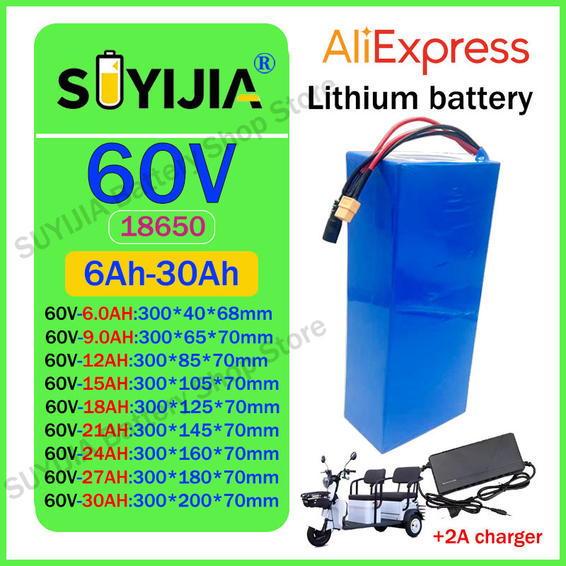 Nueva Batería de Iones de Liti - 60V 30Ah Electric Scooter Battery reseña y precio